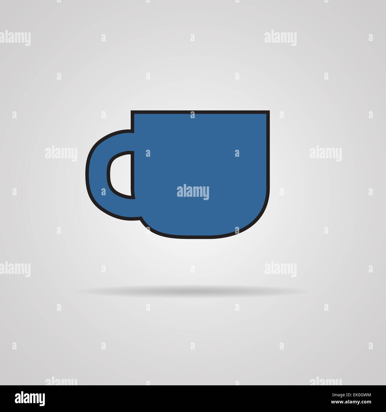 Kaffeetasse-Symbol. Vektor-Illustration Stockfoto