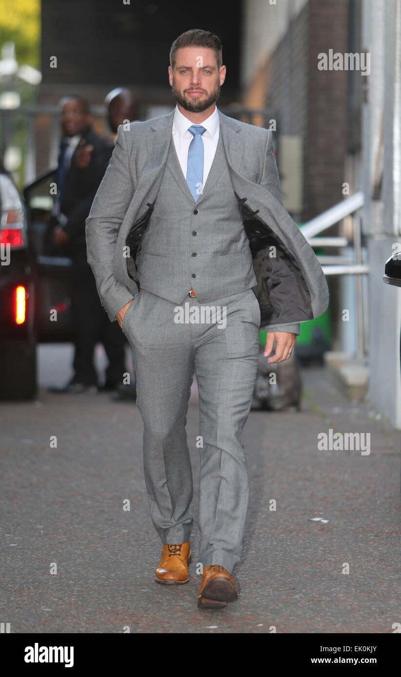 Keith Duffy außerhalb ITV Studios mit: Keith Duffy wo: London, Vereinigtes Königreich bei: 30 Sep 2014 Stockfoto