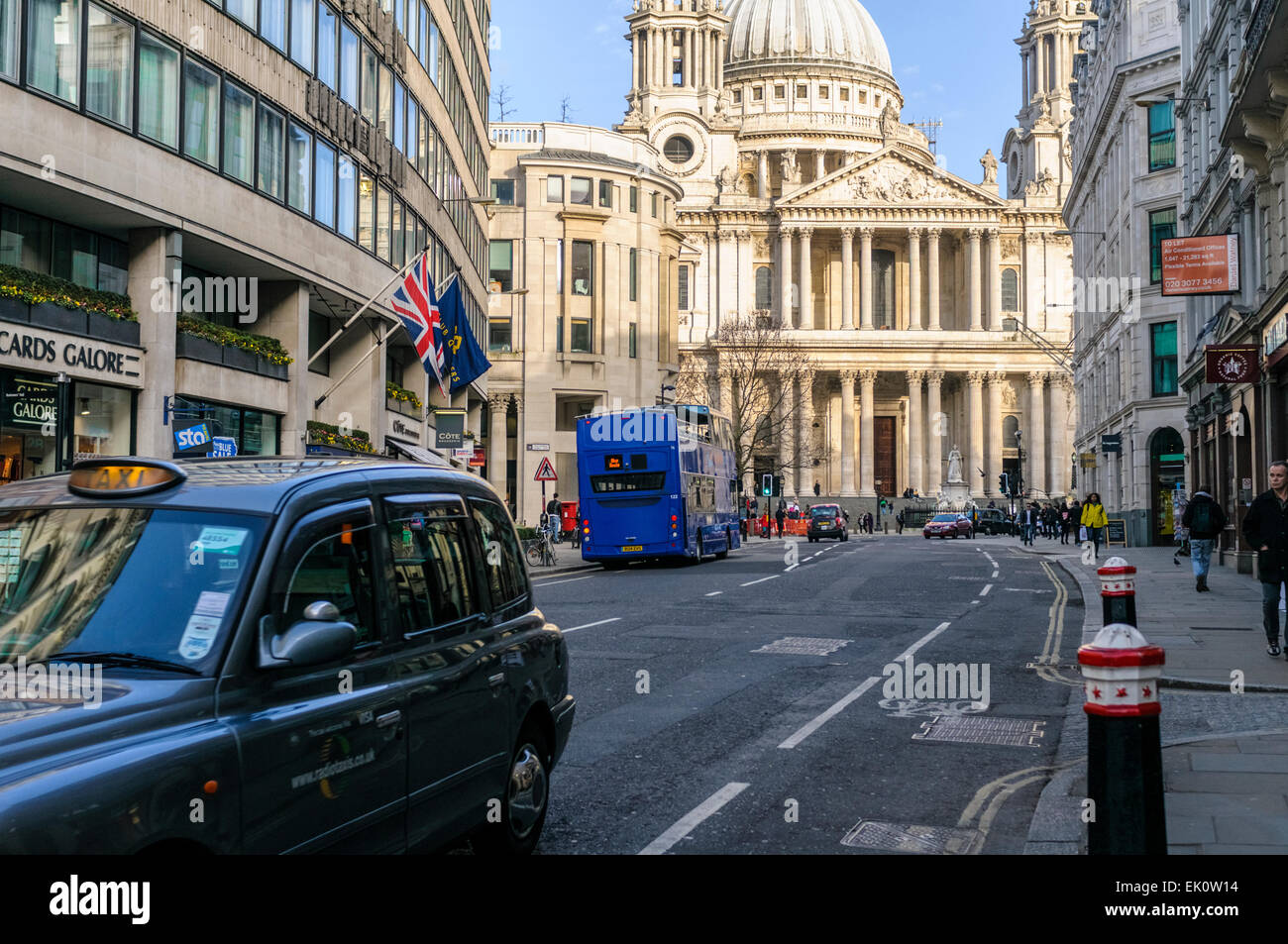 Blick auf St. Pauls Kathedrale, London Stockfoto