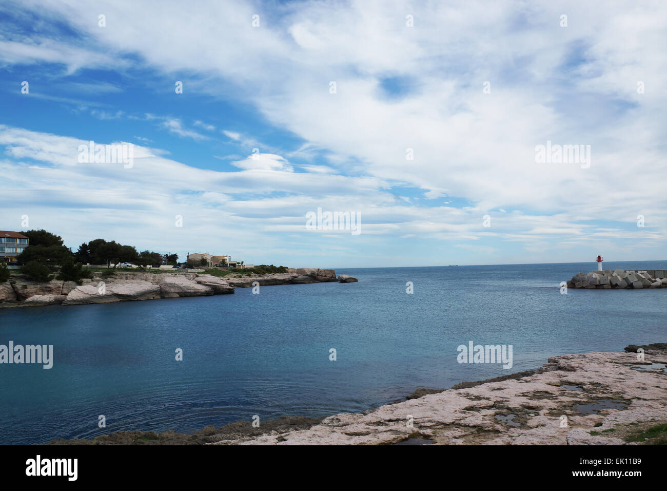 Landschaft, Frankreich, Französisch, Süden, Meer, Sonne, Himmel, Martigues, Marseille, Meer, Wasser, 2015, Strand, Wandern, Walken, glücklich, gut Wea Stockfoto