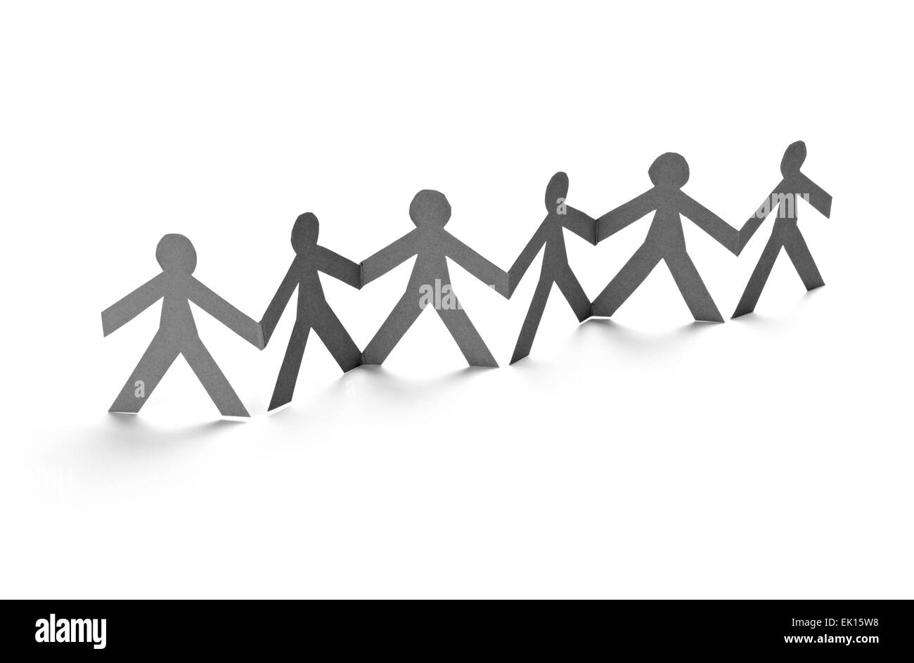 Papier-Menschen Stockfoto