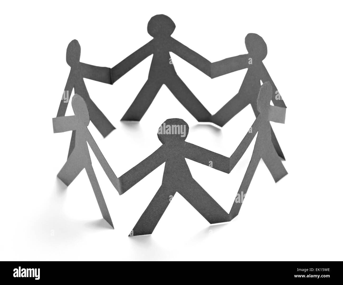 Papier-Menschen Stockfoto