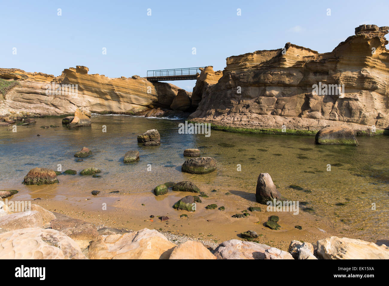 Yehliu geologischen Park in Taiwan Stockfoto