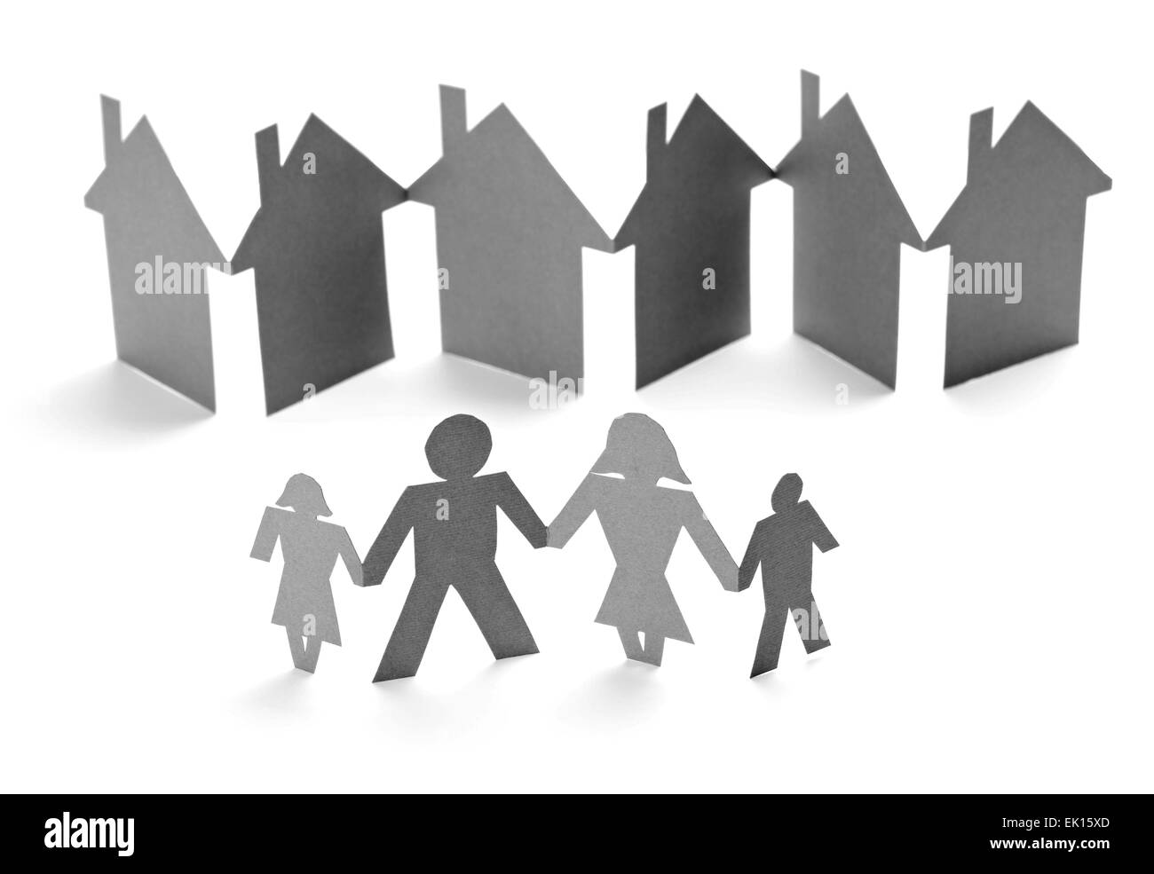 Papier-Menschen Stockfoto