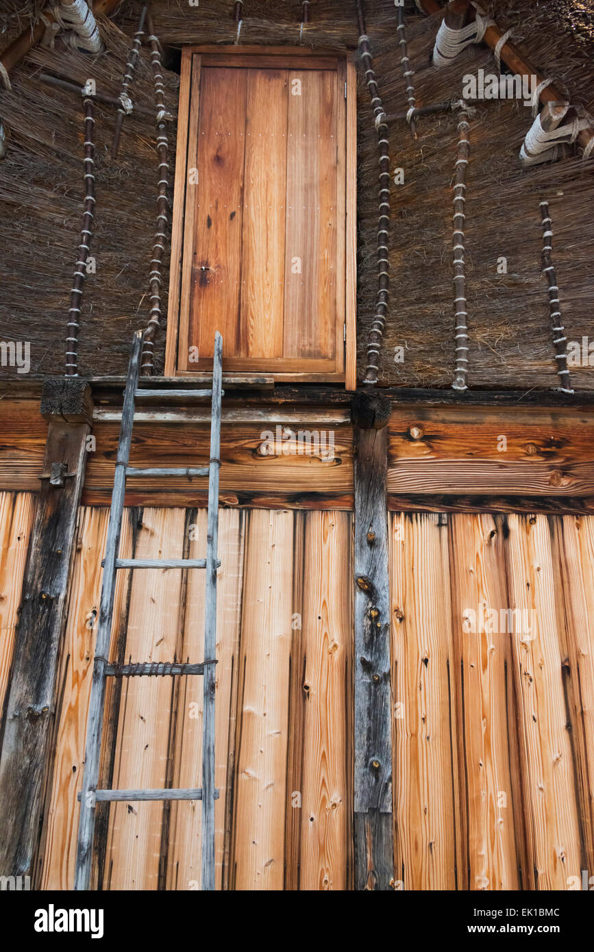 Gassho-Zukuri Haus, Shirakawa-Go, Gifu Präfektur, Japan Stockfoto