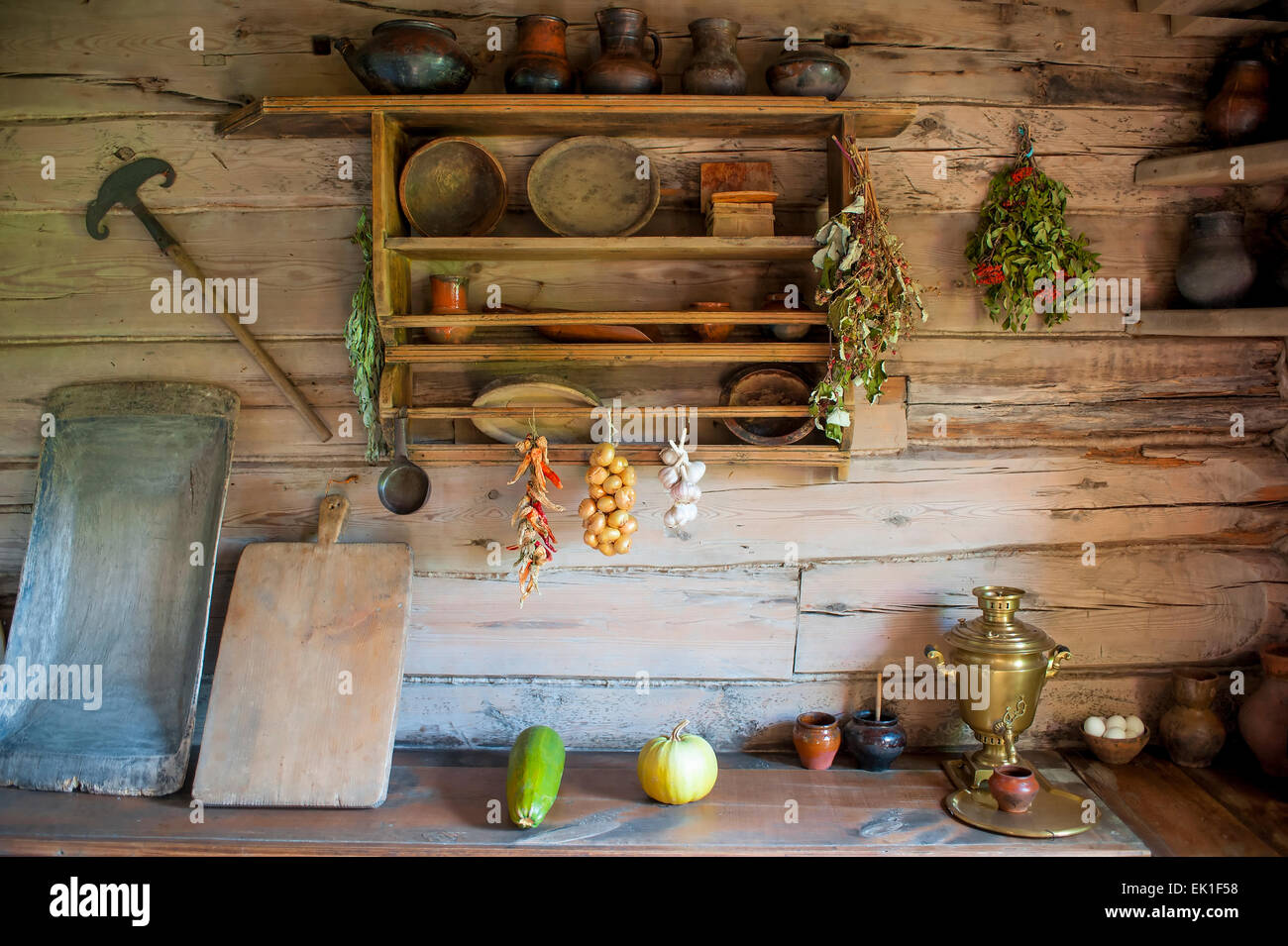 Peasant Cottage Interior Stockfotos & Peasant Cottage Interior Bilder