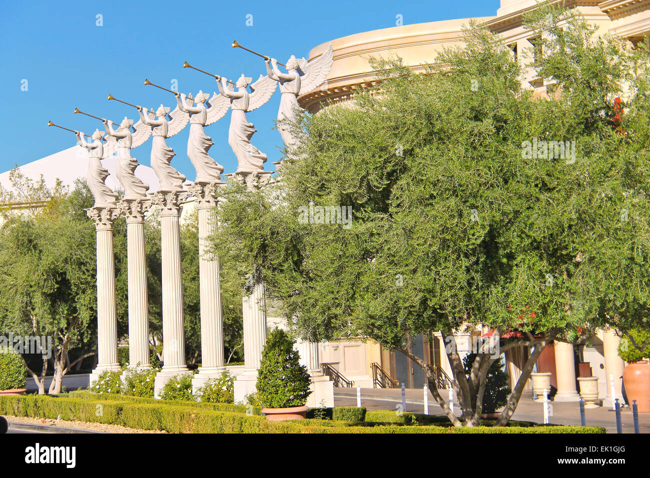Las Vegas, Nevada, USA - 21. Oktober 2013: Statuen von Putten im Caesars Palace in Las Vegas, Caesars Palace Hotel im Jahr 1966 eröffnet und verfügt über eine römische Reich Thema. Stockfoto