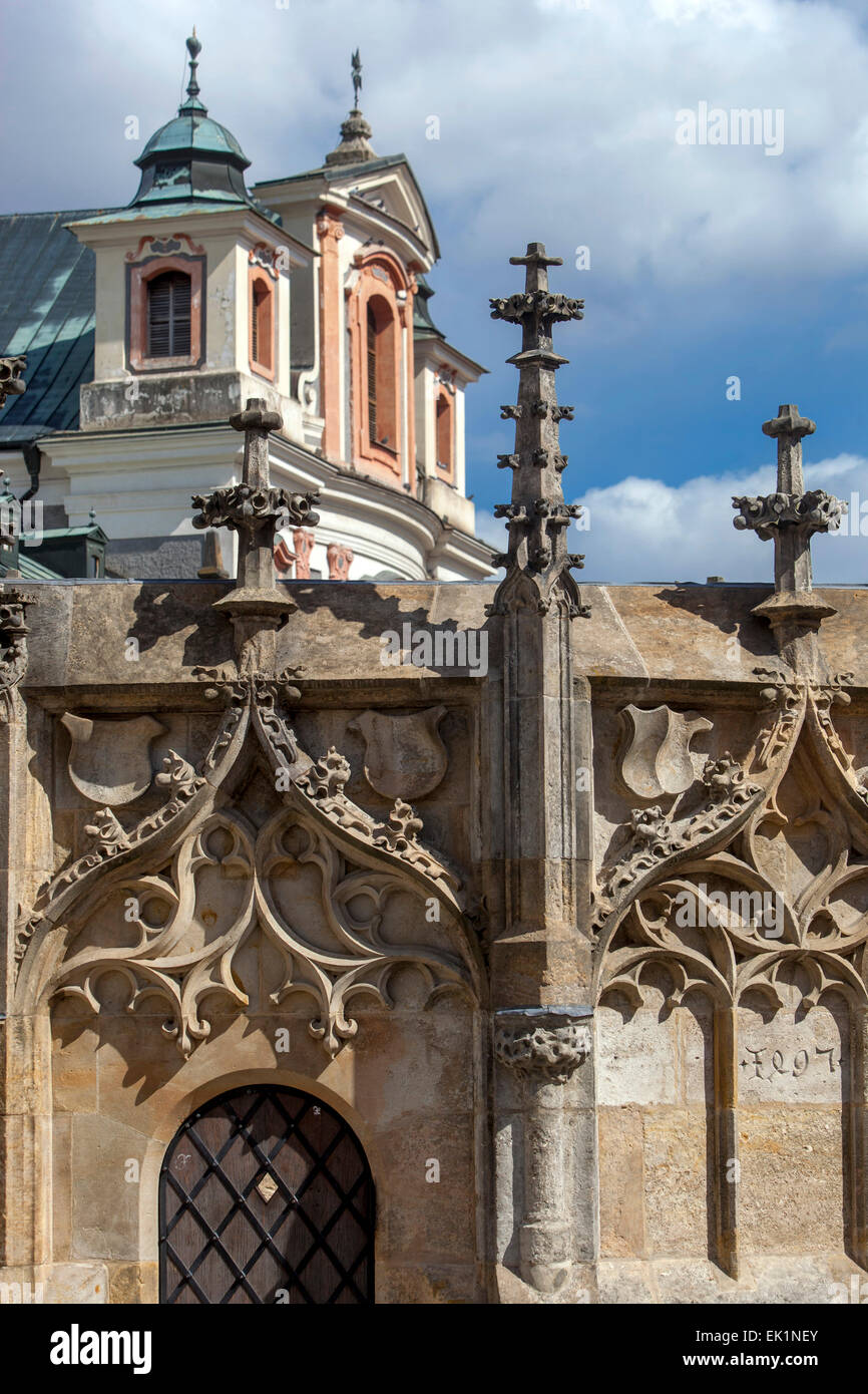Gotischer Brunnen, Kutna Hora, UNESCO, Böhmen, Tschechien, Europa Stockfoto