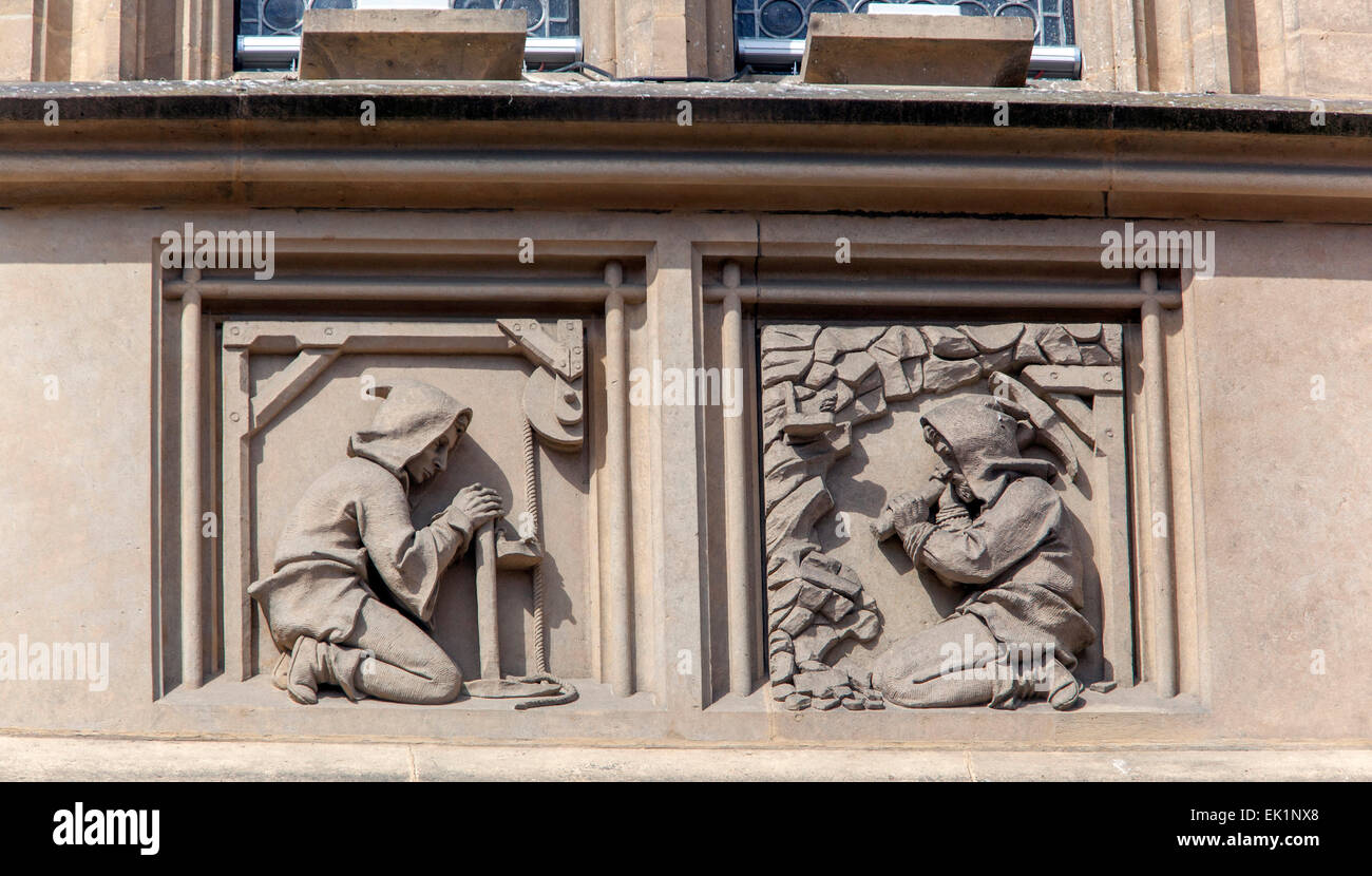 Mittelalterliche gotische Steinhaus, historischen Denkmal, Altstadt, Kutna Hora, UNESCO, Böhmen, Tschechien Stockfoto