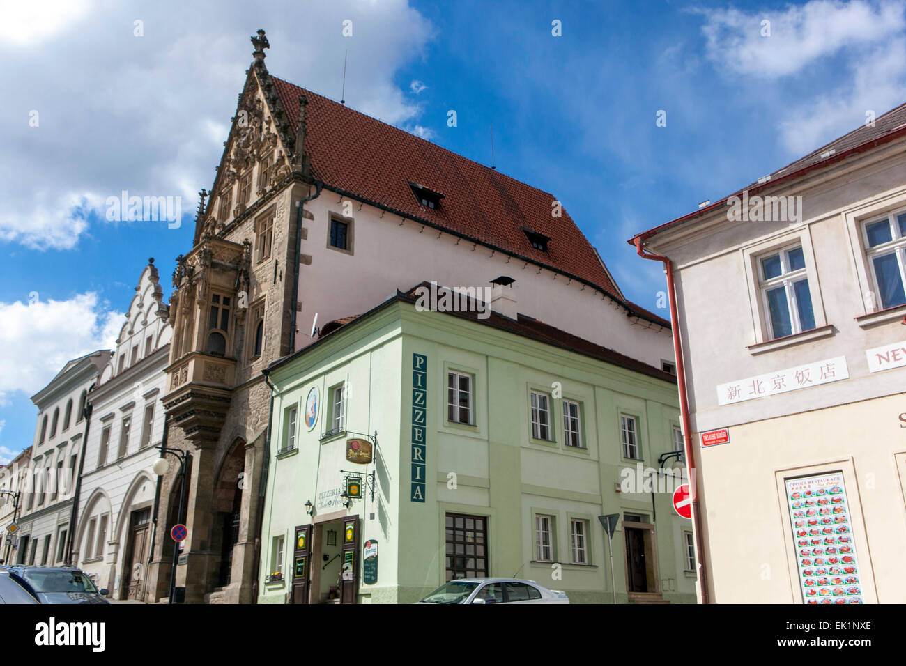 Gotisches Steinhaus, Kutna Hora Bohemia Tschechische Republik Stockfoto