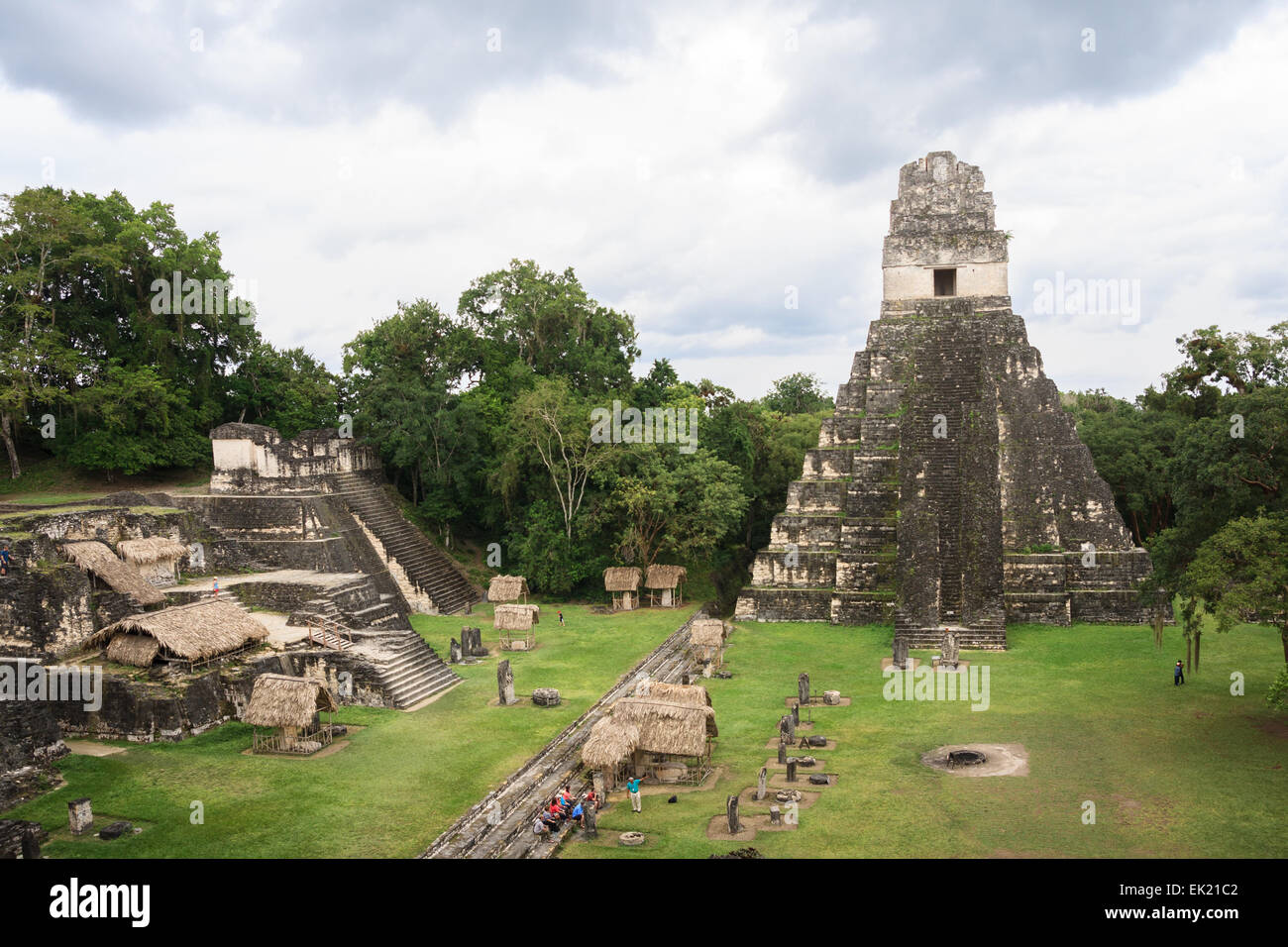 Jaguar-Tempel, Tikal, Guatemala Stockfoto
