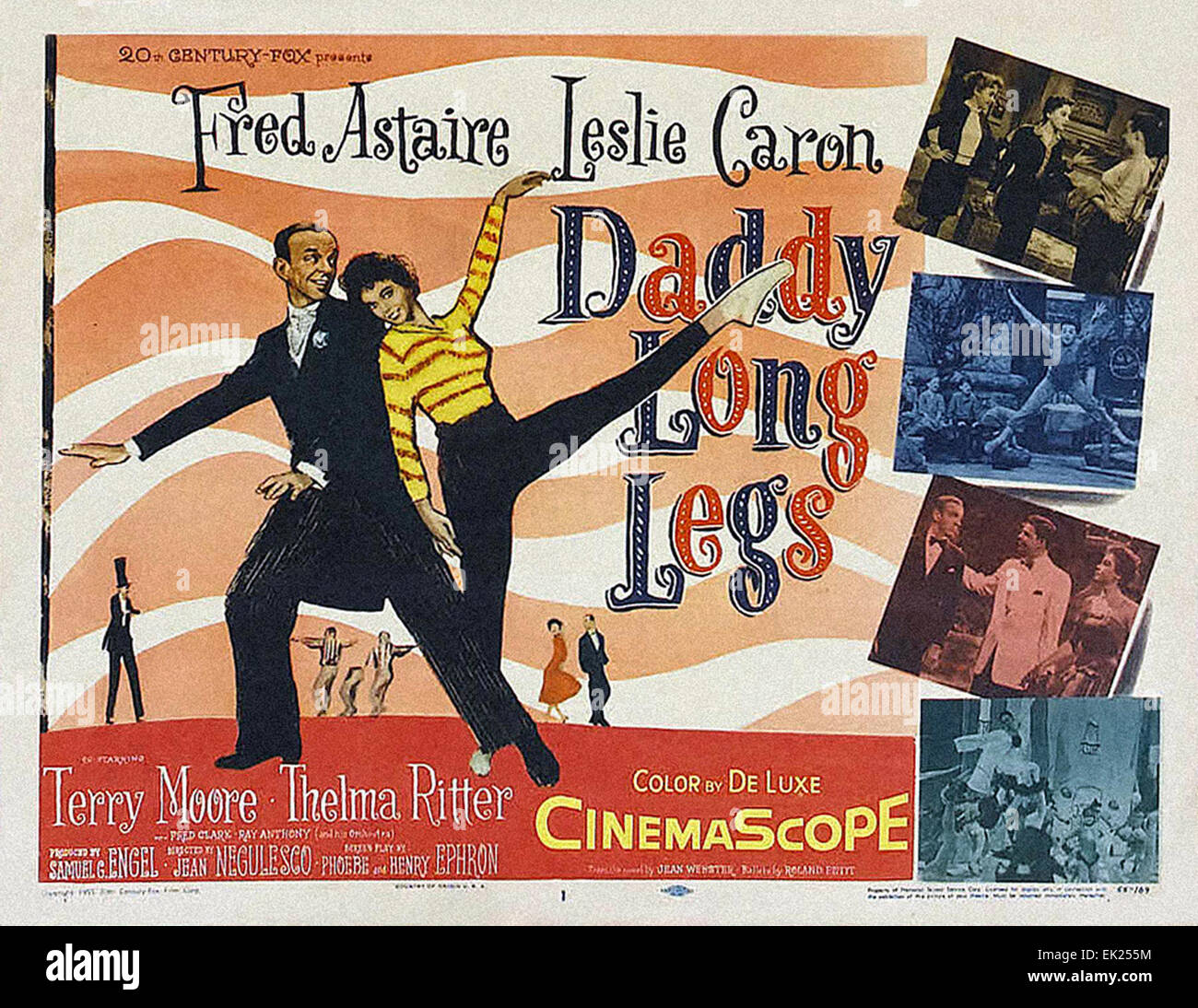 Daddy Long Legs - 1955 - Filmplakat Stockfoto