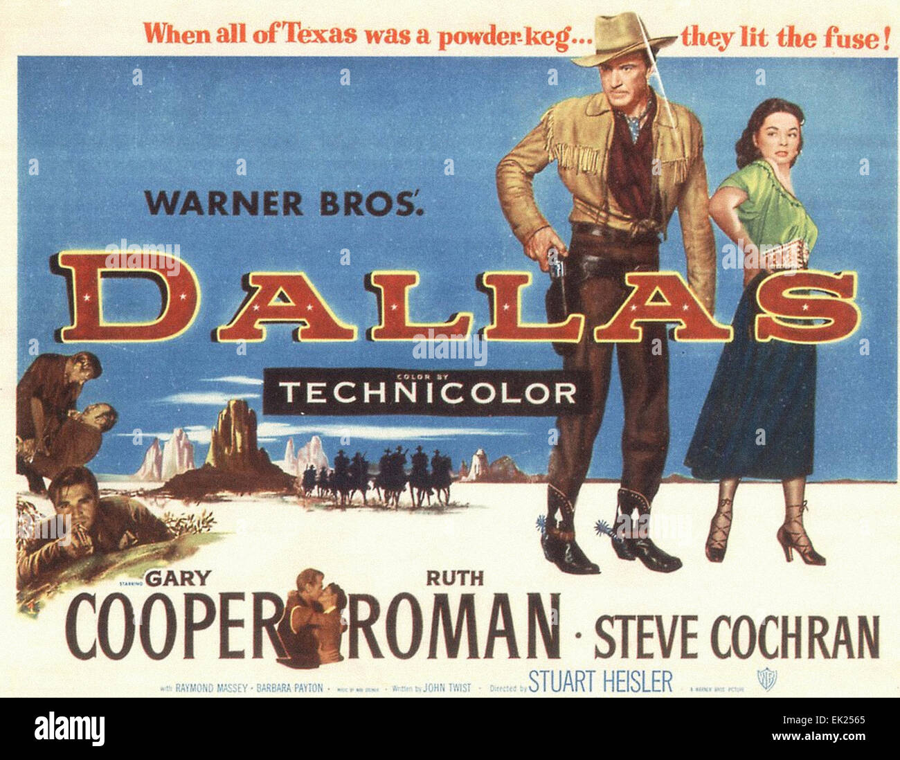 Dallas - 1950 - Filmplakat Stockfoto