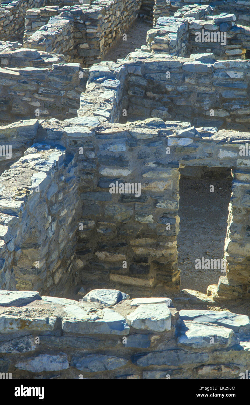 Spanische Kirche San Buenaventura, Gran Quivira, Salinas Pueblo Missionen National Monument, New Mexico, USA Stockfoto