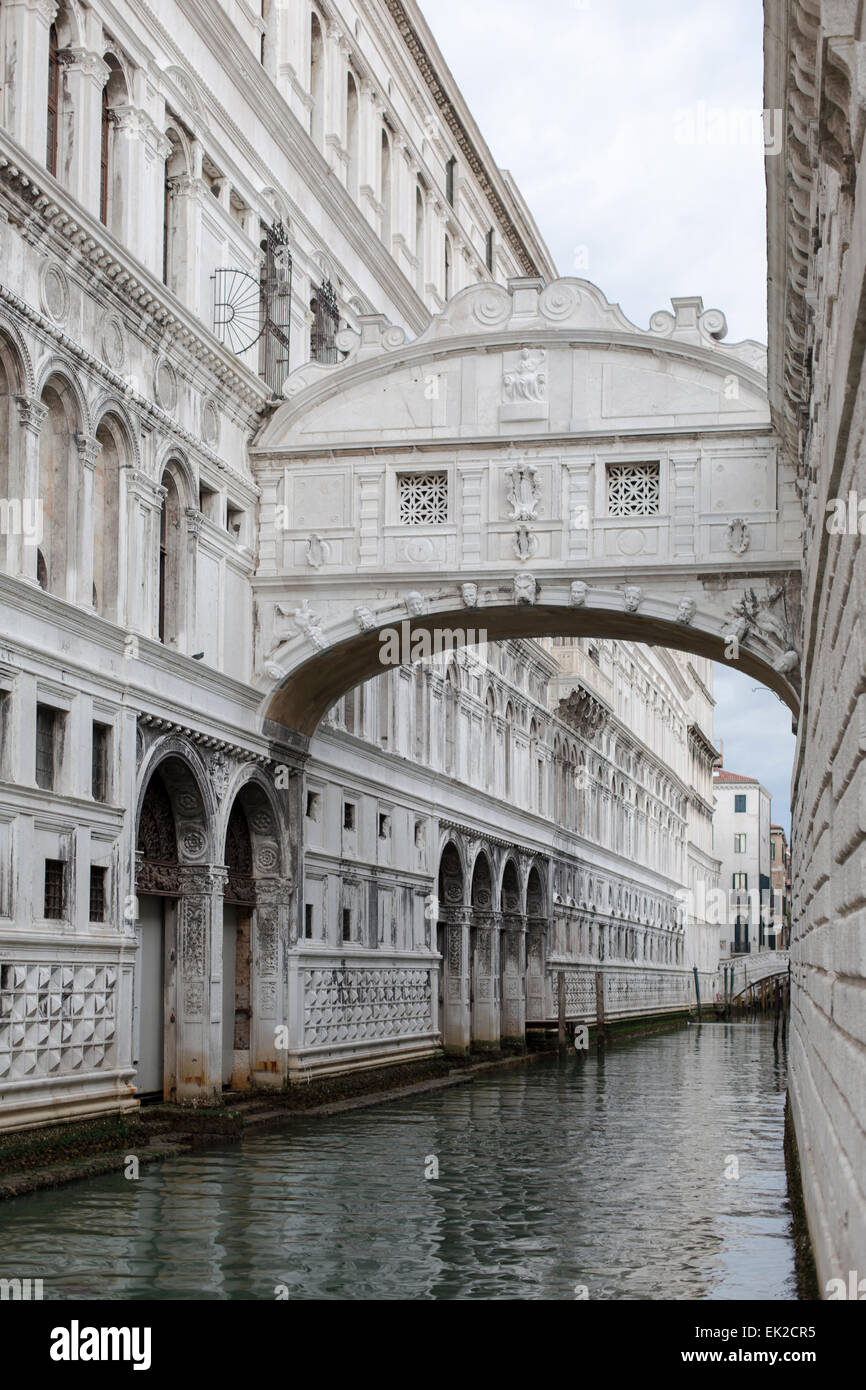 Seufzerbrücke in Venedig, Italien Stockfoto