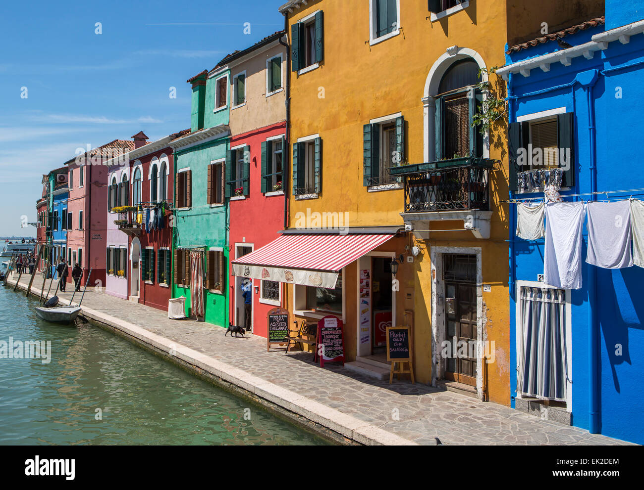 Burano, die Lagune von Venedig, Italien Stockfoto