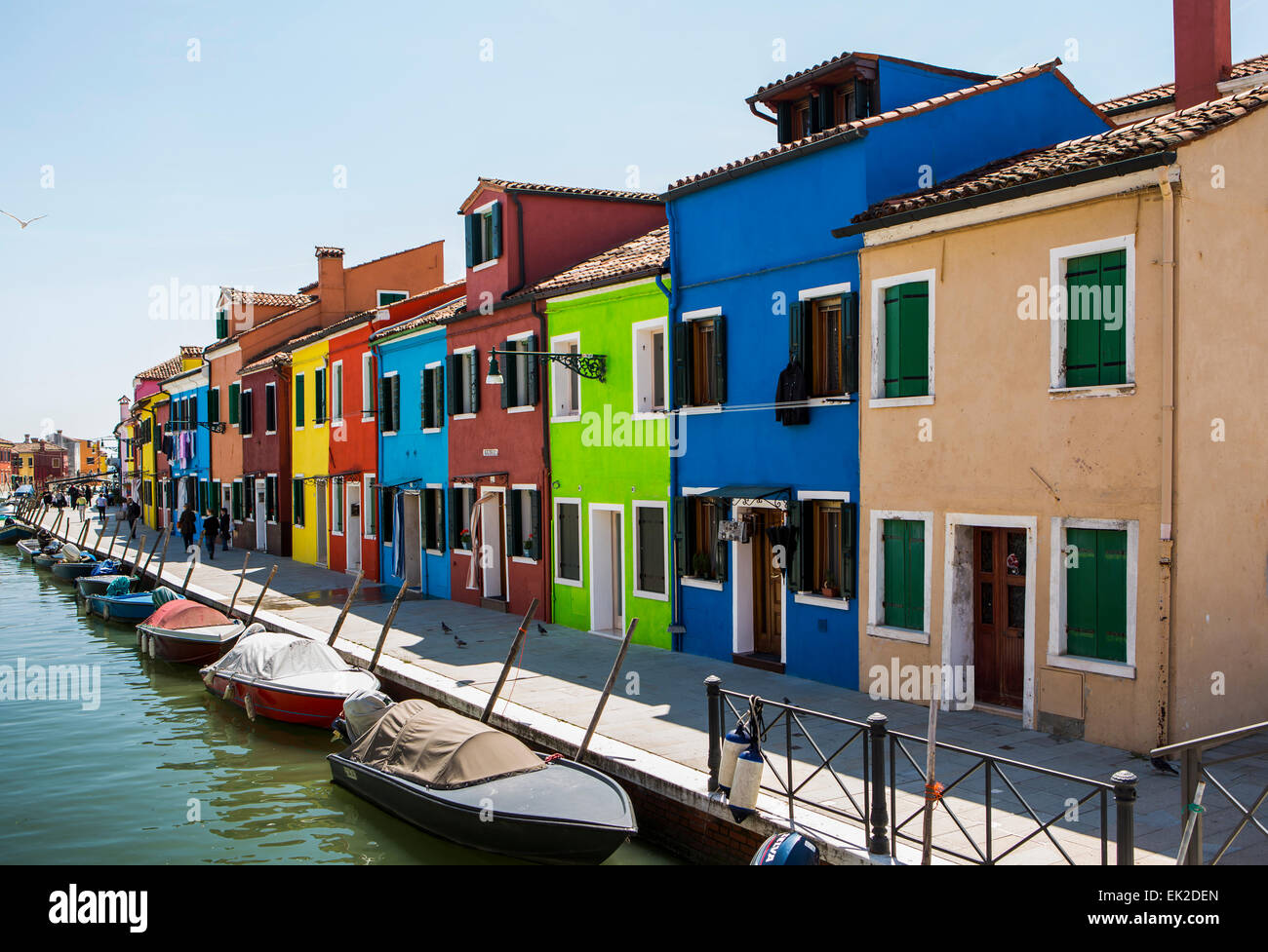 Burano, die Lagune von Venedig, Italien Stockfoto
