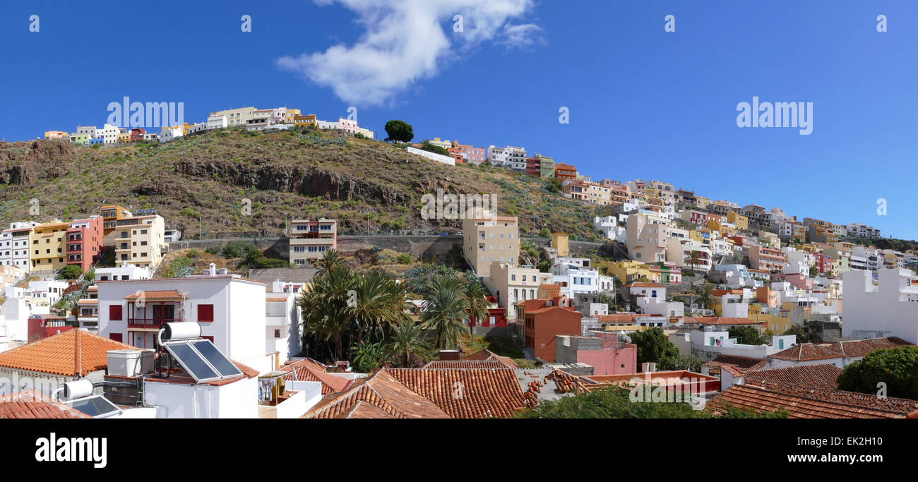Skyline von San Sebastian de La Gomera Teneriffa Insel Kanaren Spanien Stockfoto