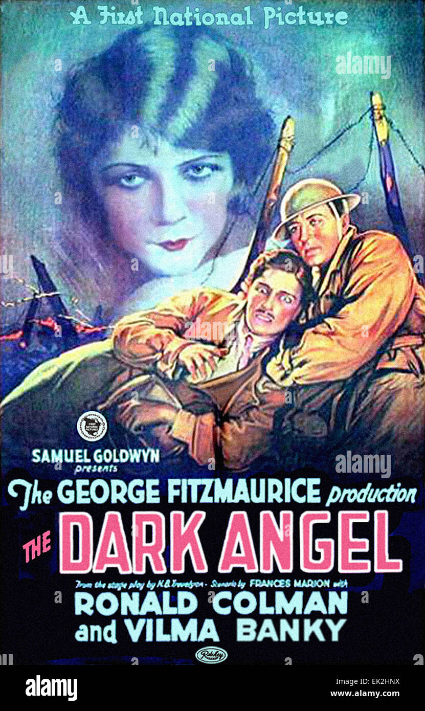 Dark Angel - 1925 - Filmplakat Stockfoto