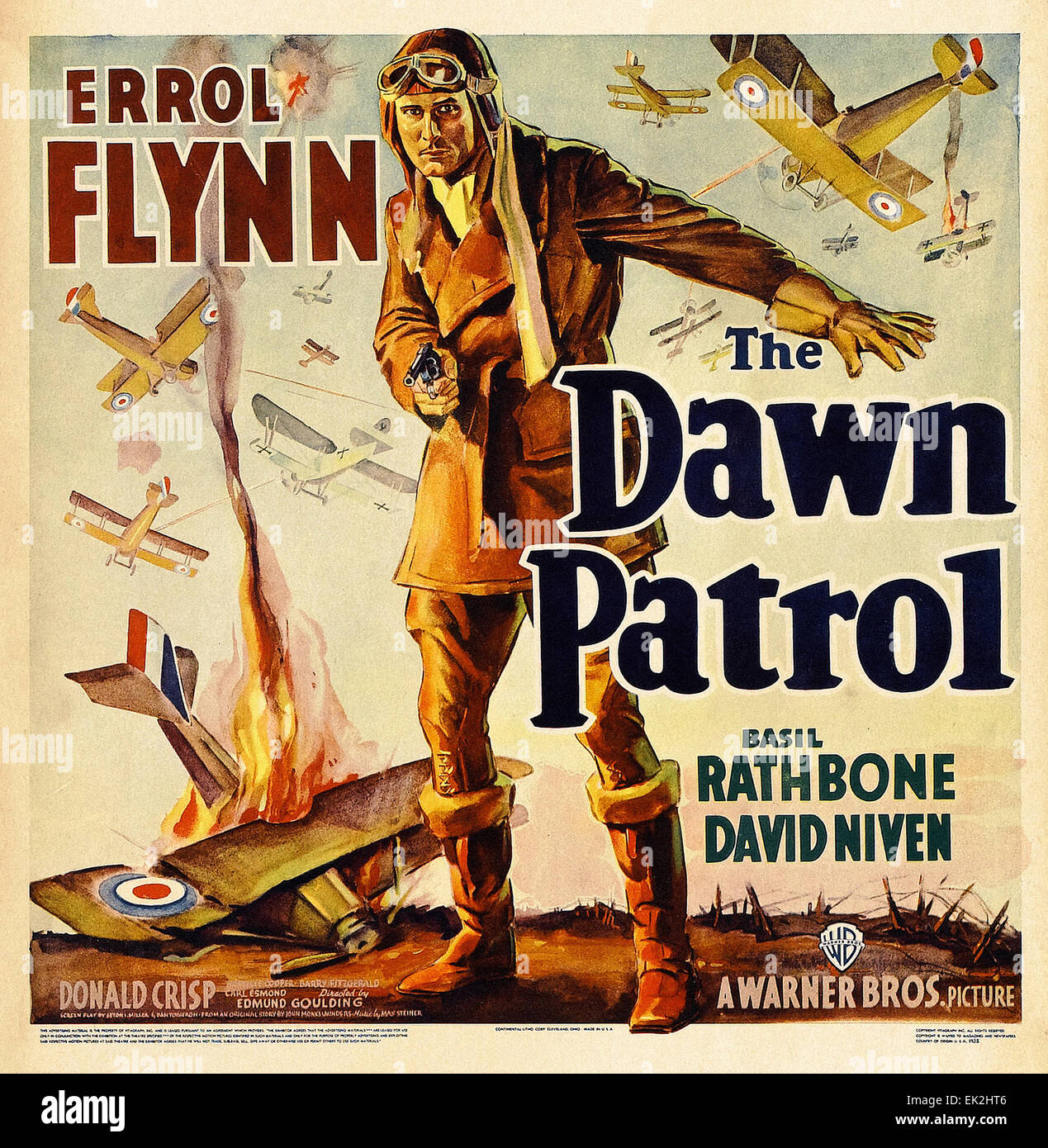 Dawn Patrol - Filmplakat Stockfoto