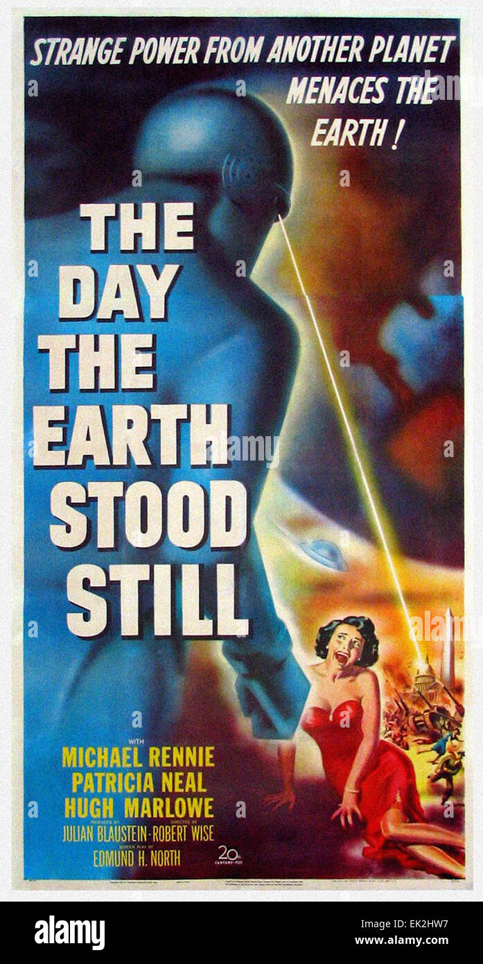 Der Tag, den die Erde Still - Filmplakat Stand Stockfoto