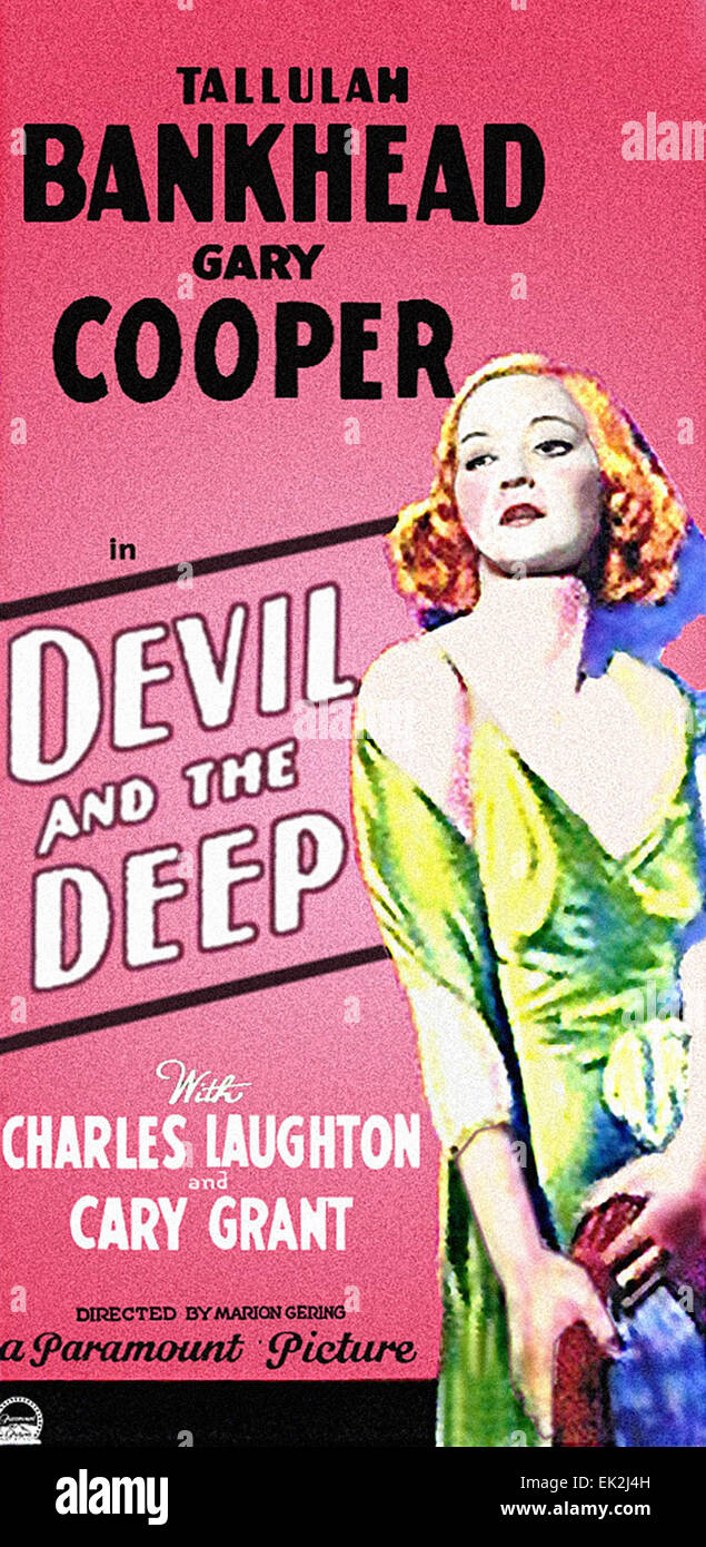 Teufel und die Tiefe - Filmplakat Stockfoto