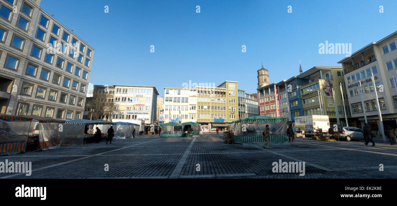 Deutschland Stuttgart Rathausplatz Rathausplatz Stockfoto