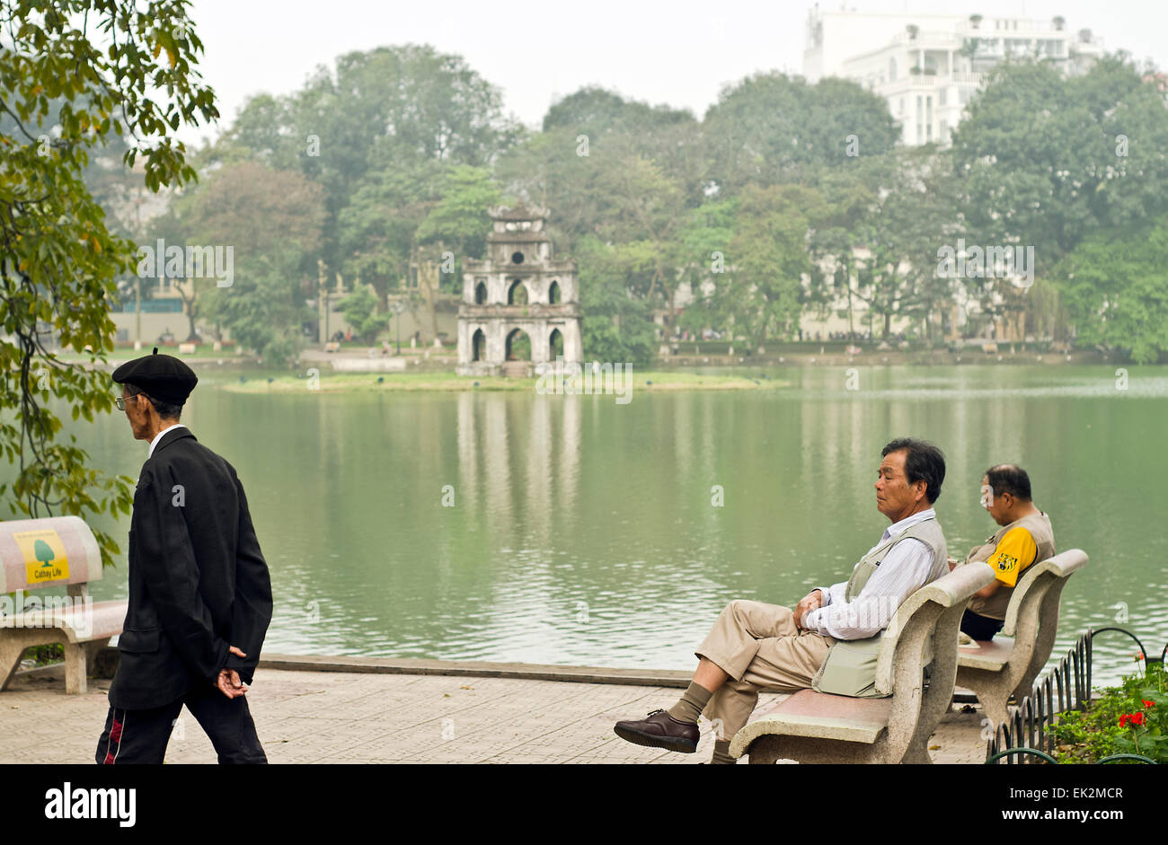 Hoan-Kiem-See. Hanoi, Vietnam. Stockfoto