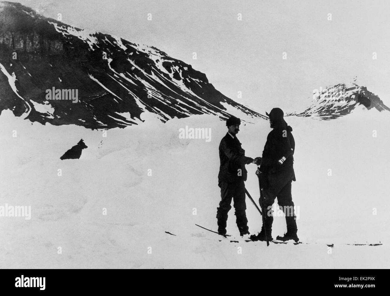 FranzJosefLand. Polarforscher Fridtjof Nansen L und Frederick Jackson