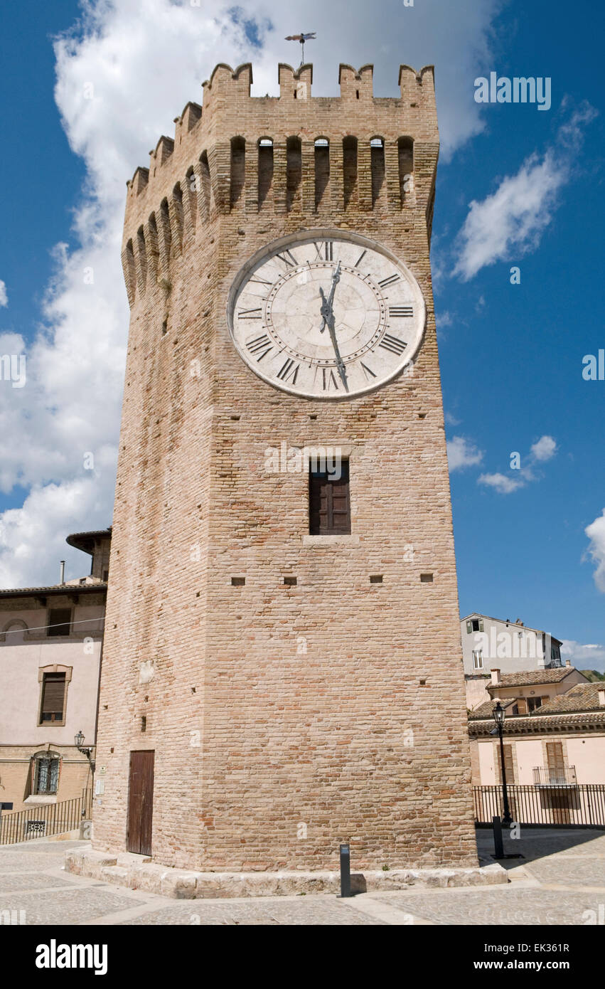 Torre dei Gualtieri genannt auch Torrione, San Benedetto del Tronto, Marken, Italien Stockfoto