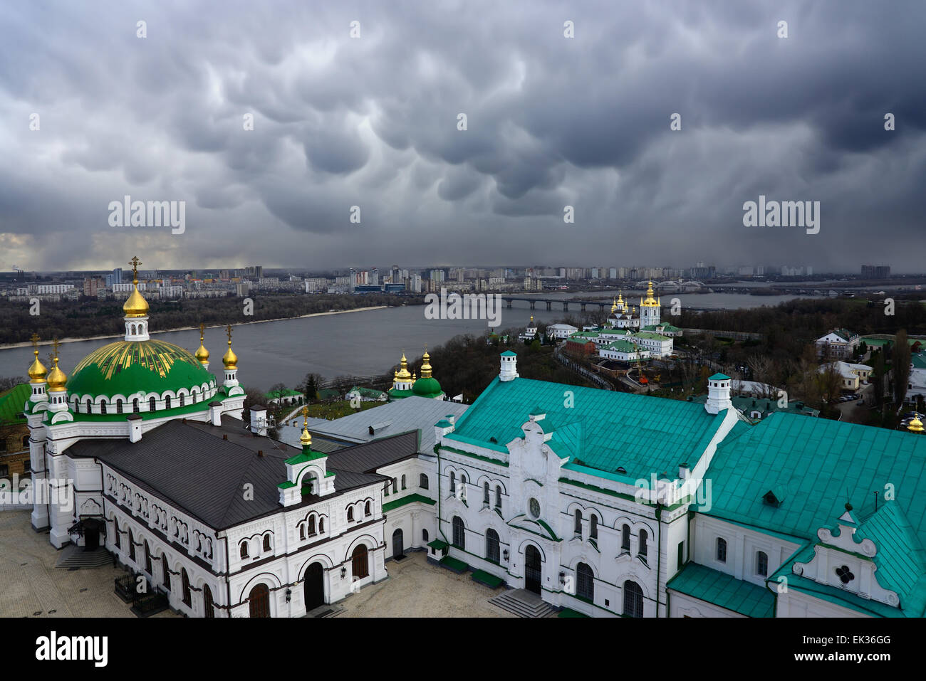 Sturm auf die Stadt Kiew Stockfoto