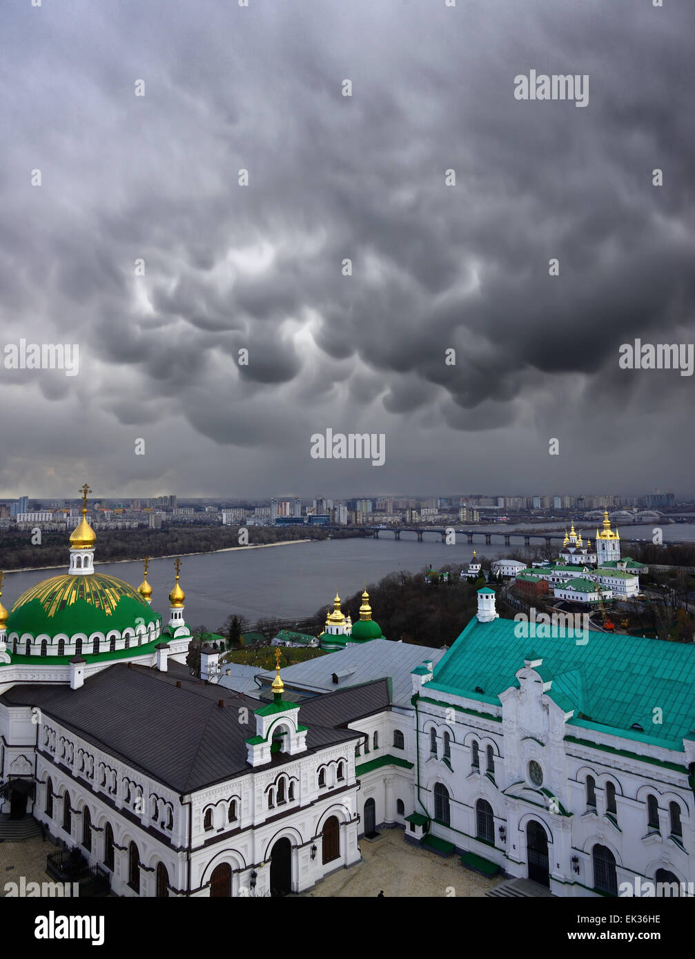 Sturm auf die Stadt Kiew Stockfoto