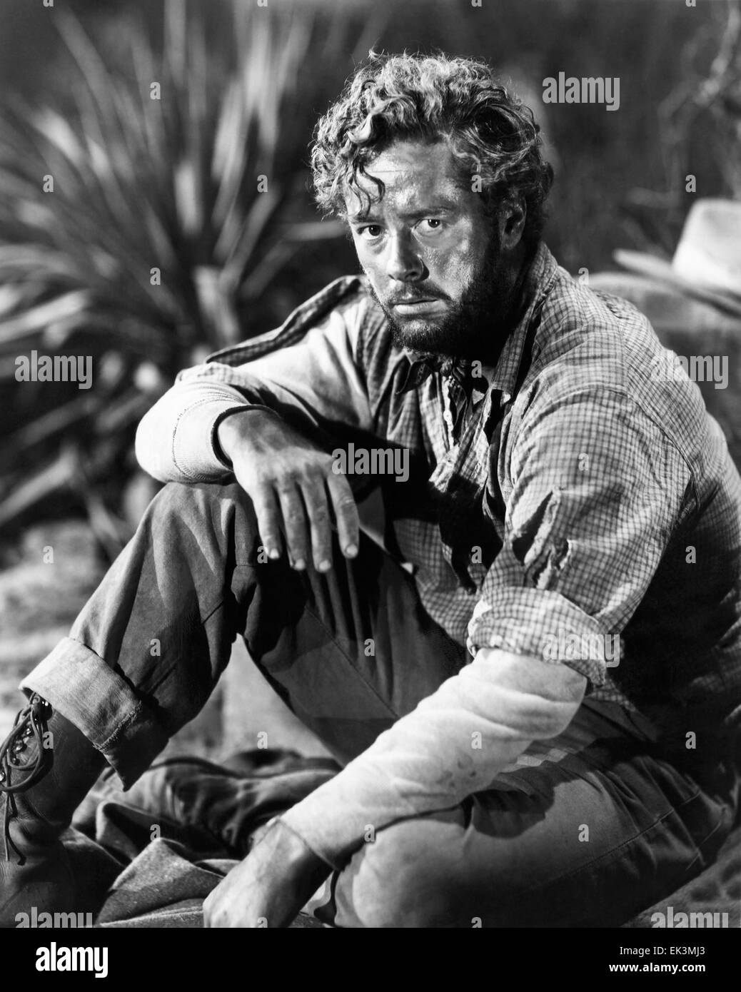 Tim Holt, am Set des Films "Der Schatz der Sierra Madre", 1948 Stockfoto