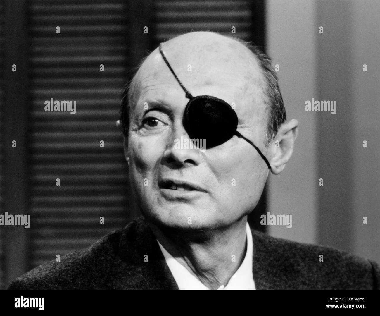 Israelische Verteidigungsminister Moshe Dayan, Portrait, ca. 1970 Stockfoto