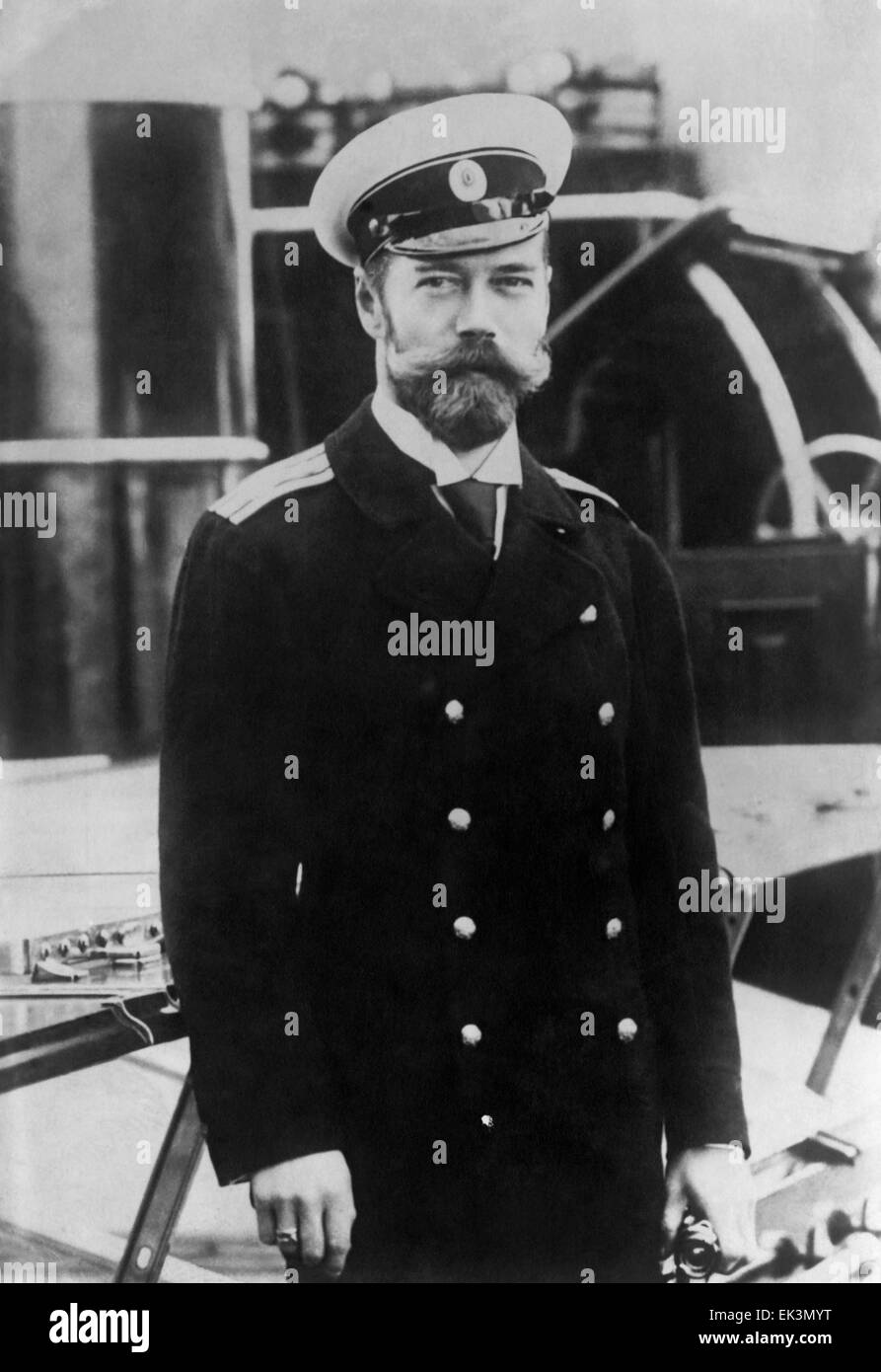 Nikolaus II., Zar von Russland, Porträt, um 1900 Stockfoto