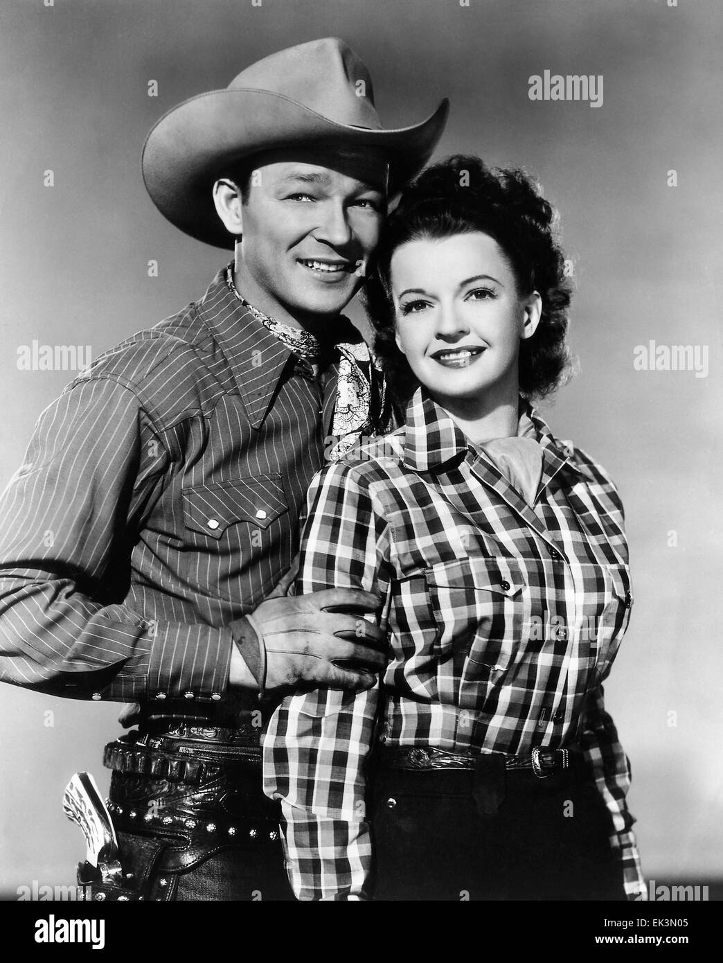 Roy Rogers, Dale Evans, Porträt, um 1950 Stockfoto