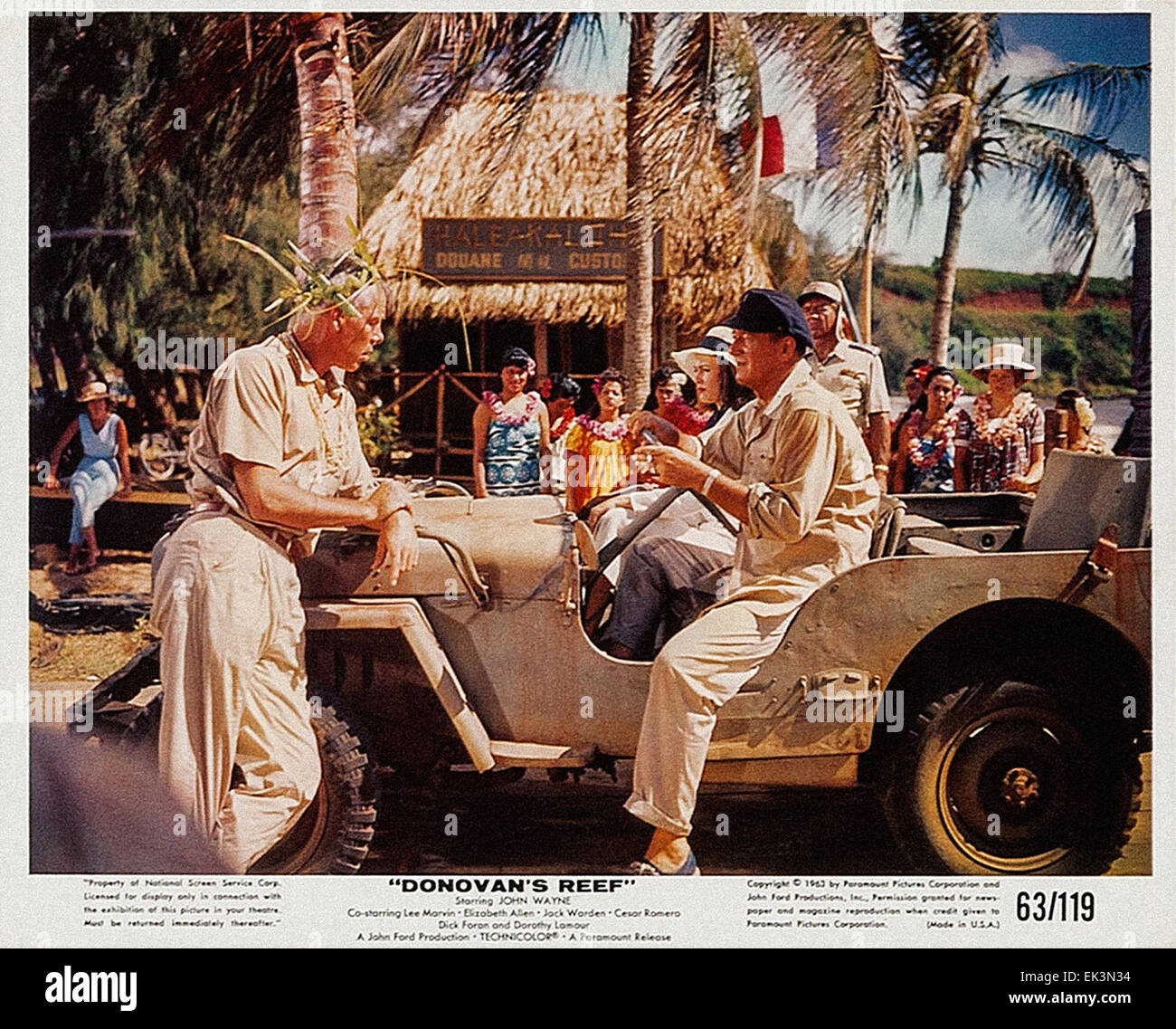 Donovans Riff - John Wayne - Filmposter Stockfoto