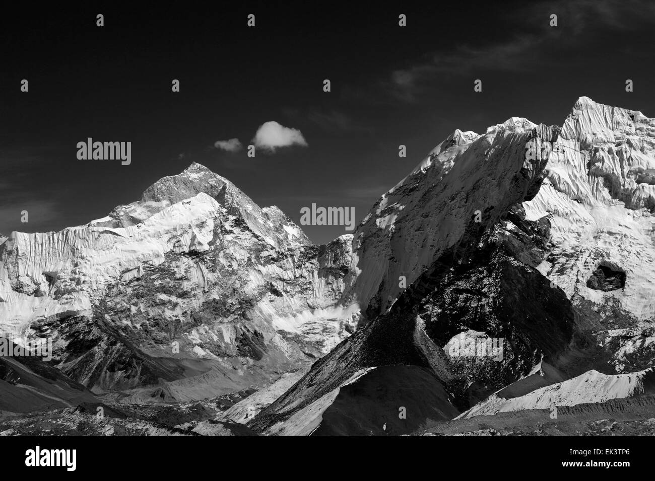 Island Peak Mountain (Imja Tse), Everest base camp Trek, Sagarmatha Nationalpark, UNESCO-Weltkulturerbe, Solu-Khumbu Stockfoto