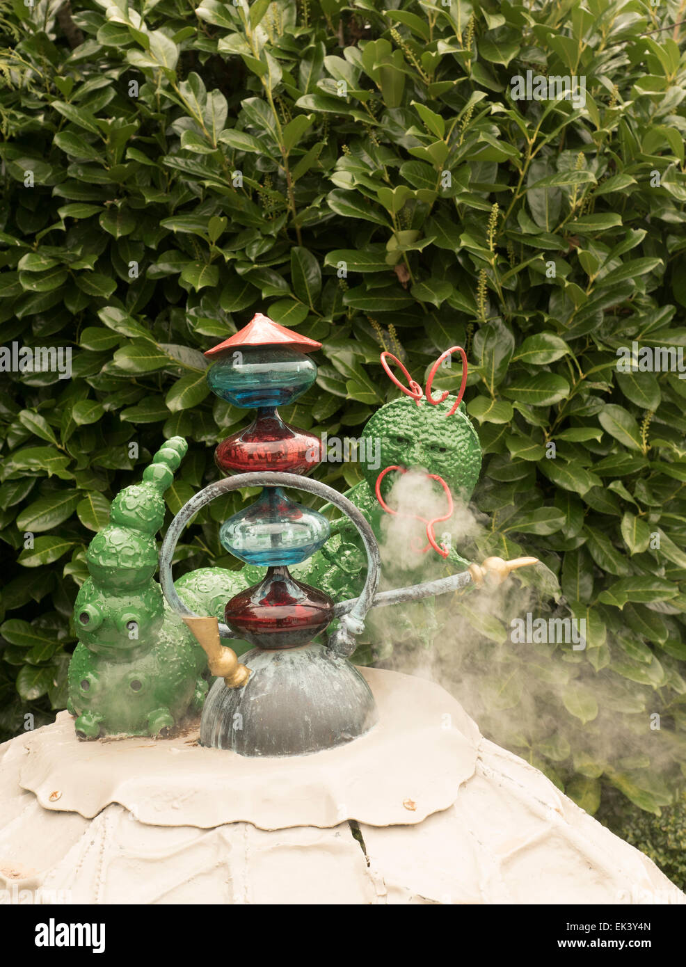 Shisha-Rauchen Raupe. Stockfoto