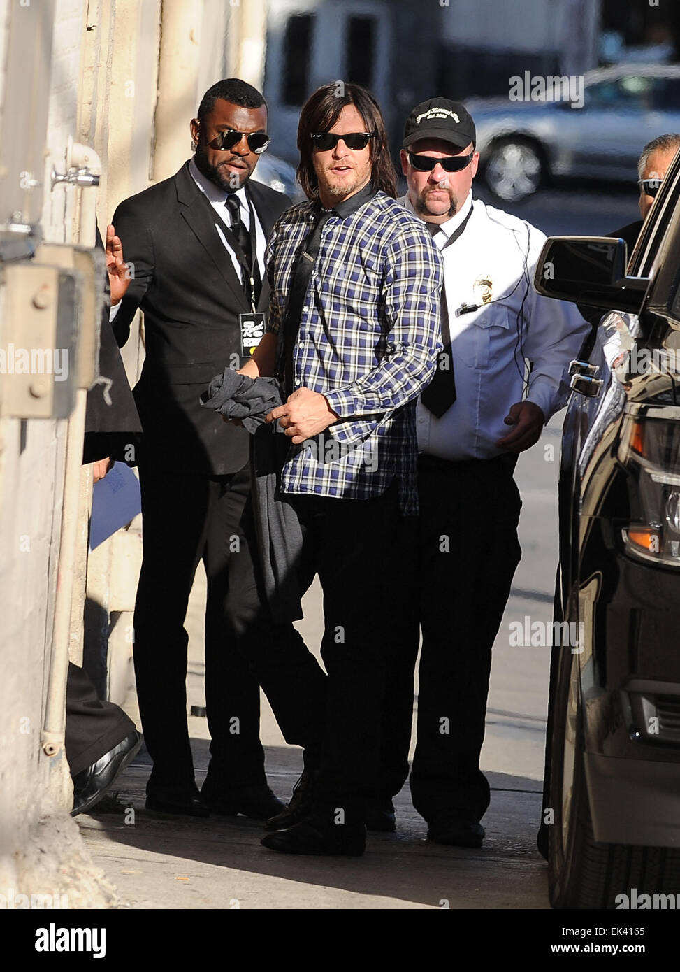 Norman Reedus kommt bei Jimmy Kimmel Featuring: Norman Reedus Where: Los Angeles, California, Vereinigte Staaten von Amerika bei: 2. Oktober 2014 Stockfoto