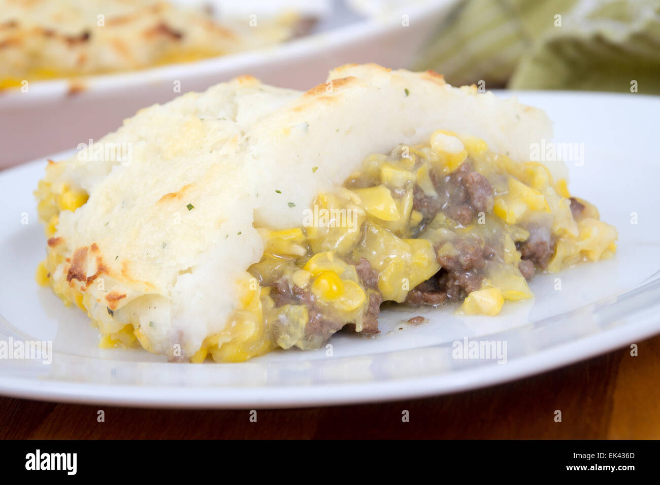 Franko-kanadische Shepherd Pie Pastete chinois Stockfoto