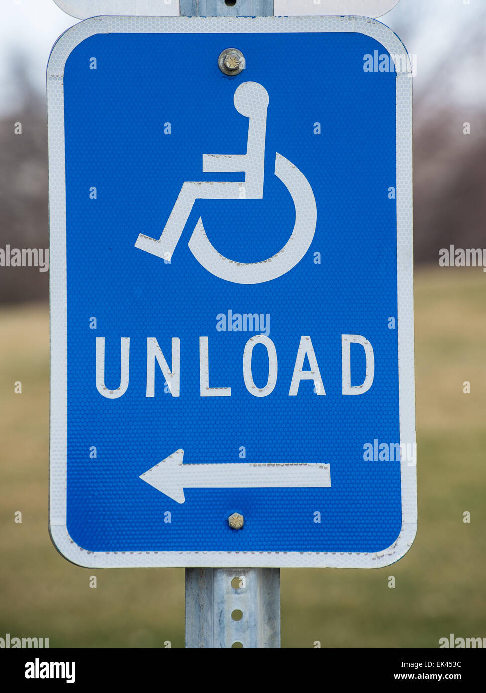 Handicap-entladen-Zone in der Nähe von Government Building Stockfoto
