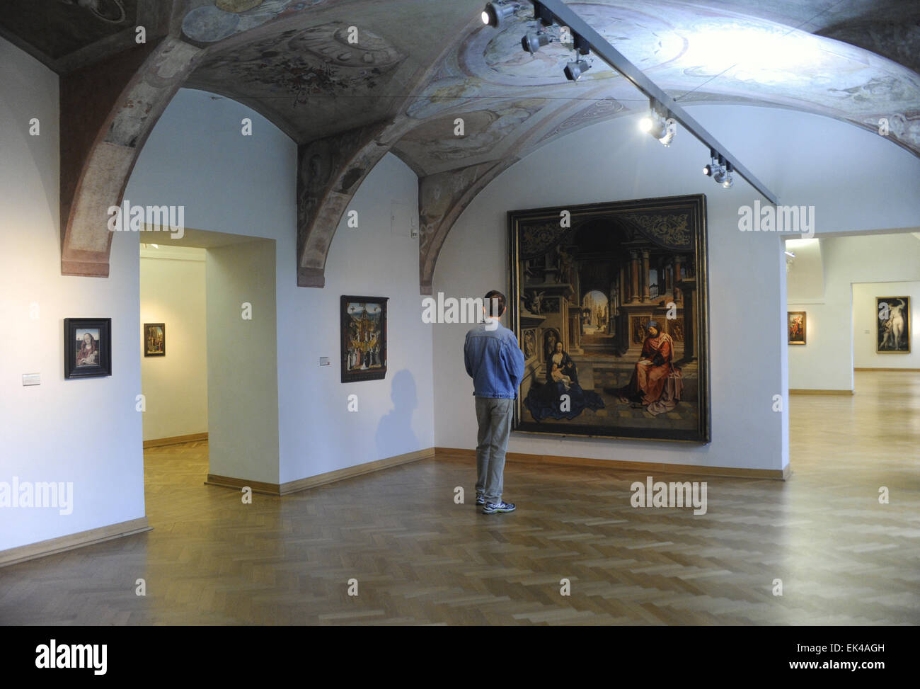 National Gallery. Prag. Sternberg-Palast. Tschechische Republik.  Im Inneren. Stockfoto