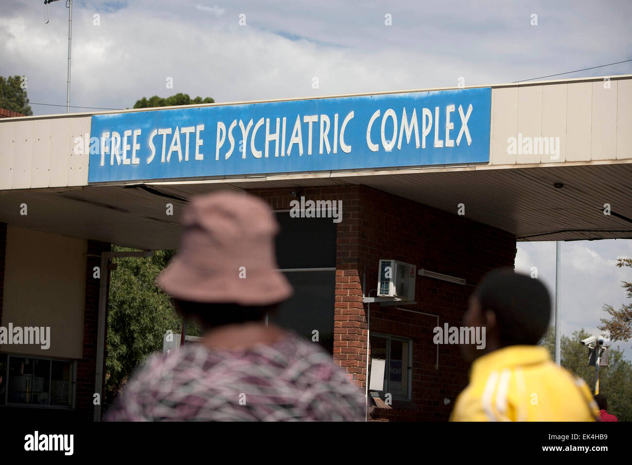 Free State Psychiatric Complex in Mangaung, Freistaat wo pflegenden erbringen ihre Dienstleistungen und ein Stipendium gezahlt wurden aber nicht Vollzeit Employment in finden. 04.01.14 Foto: 32-jährige Nkosi Stockfoto