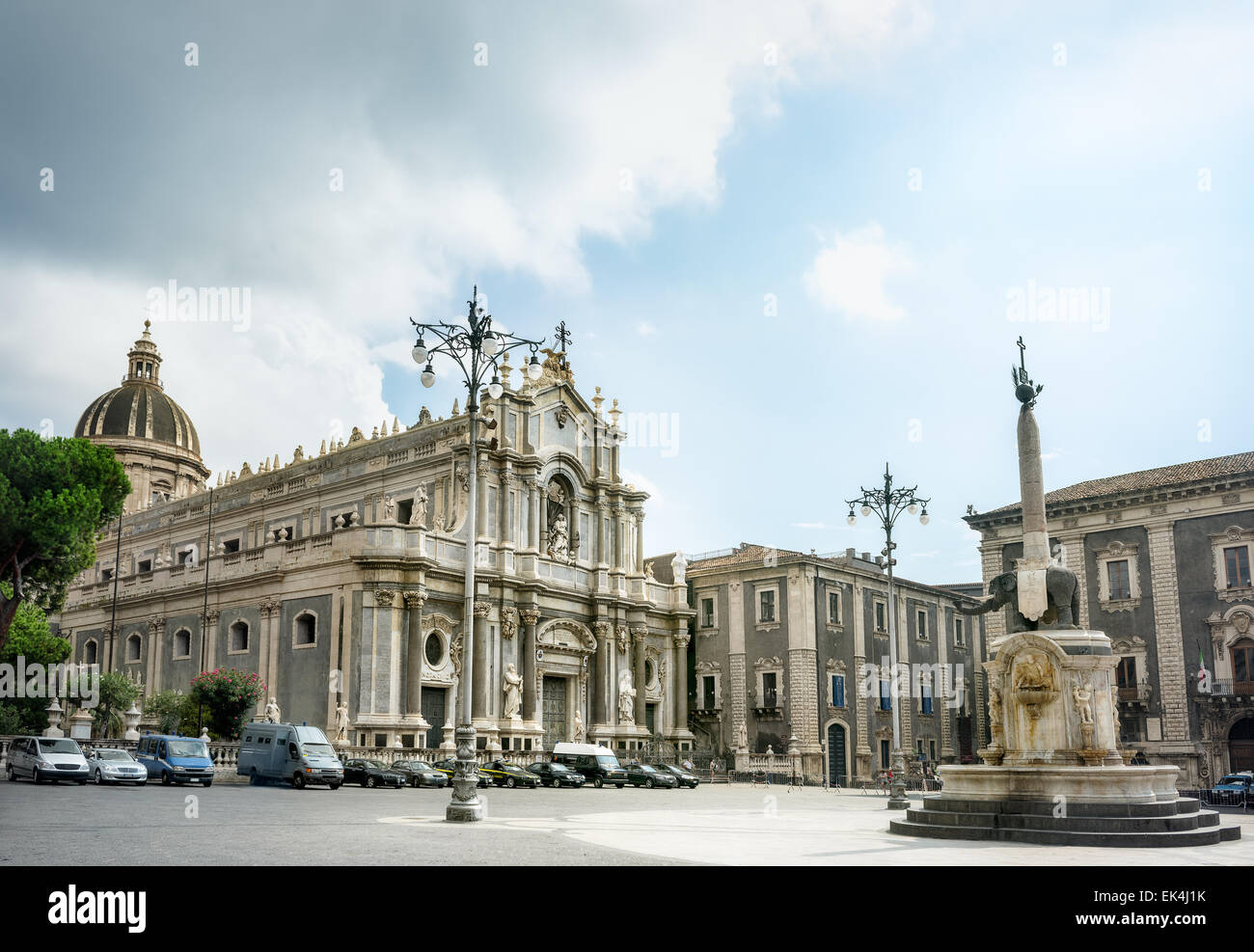 Kathedrale der Heiligen Agata. Piazza Duomo, Catania, Sizilien, Italien Stockfoto