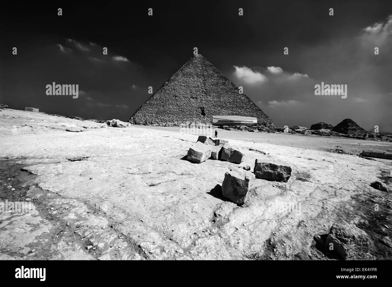 Ägypten, Kairo, Blick auf einer der Pyramiden Stockfoto