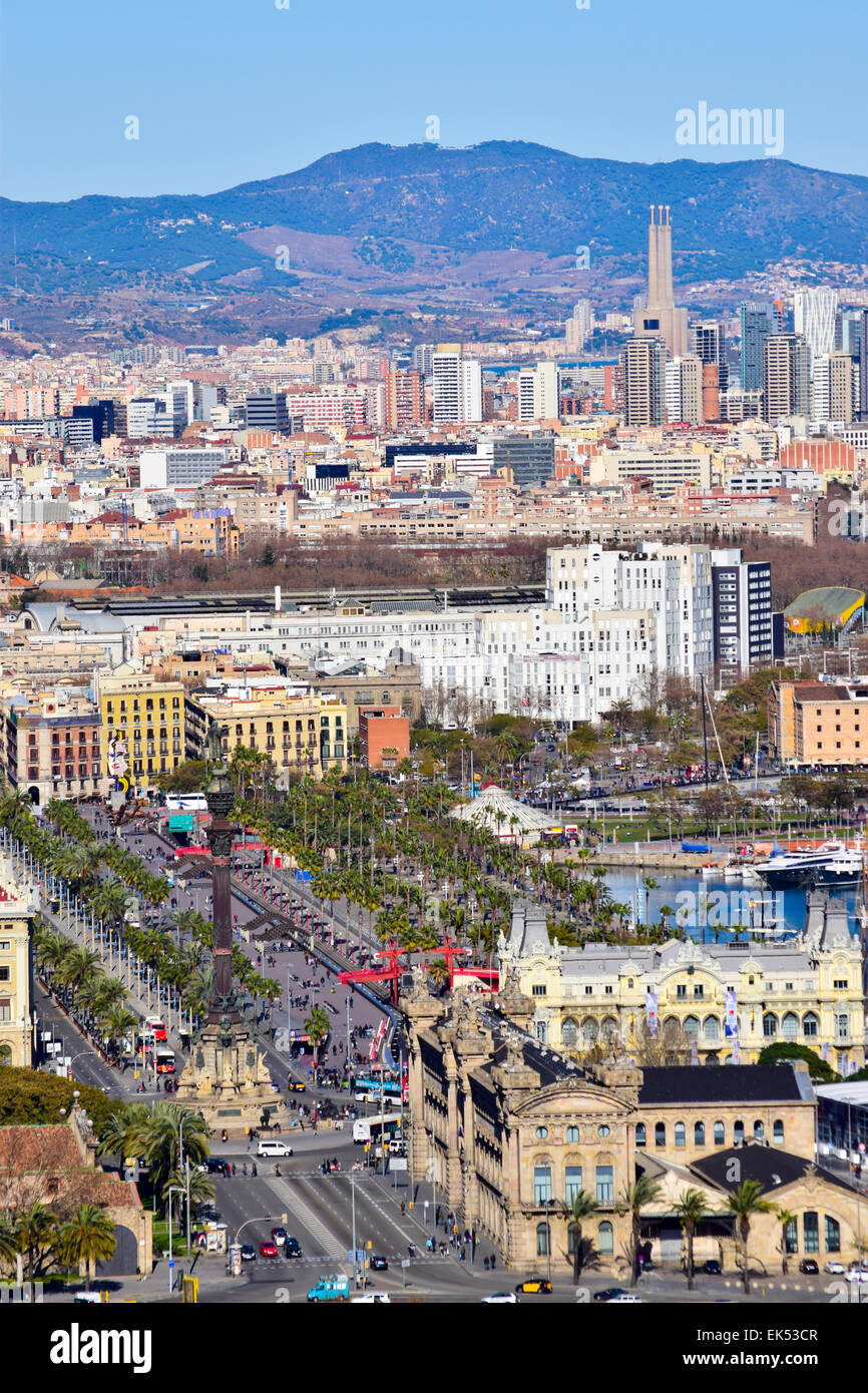 Stadtbild. Barcelona, Katalonien, Spanien. Stockfoto