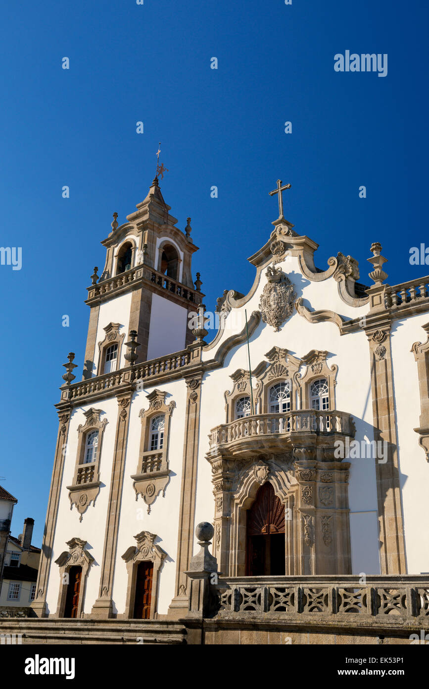 Zentral-Portugal, Viseu, die Igreja da Misericordia Kirche im Rokoko-Stil Stockfoto