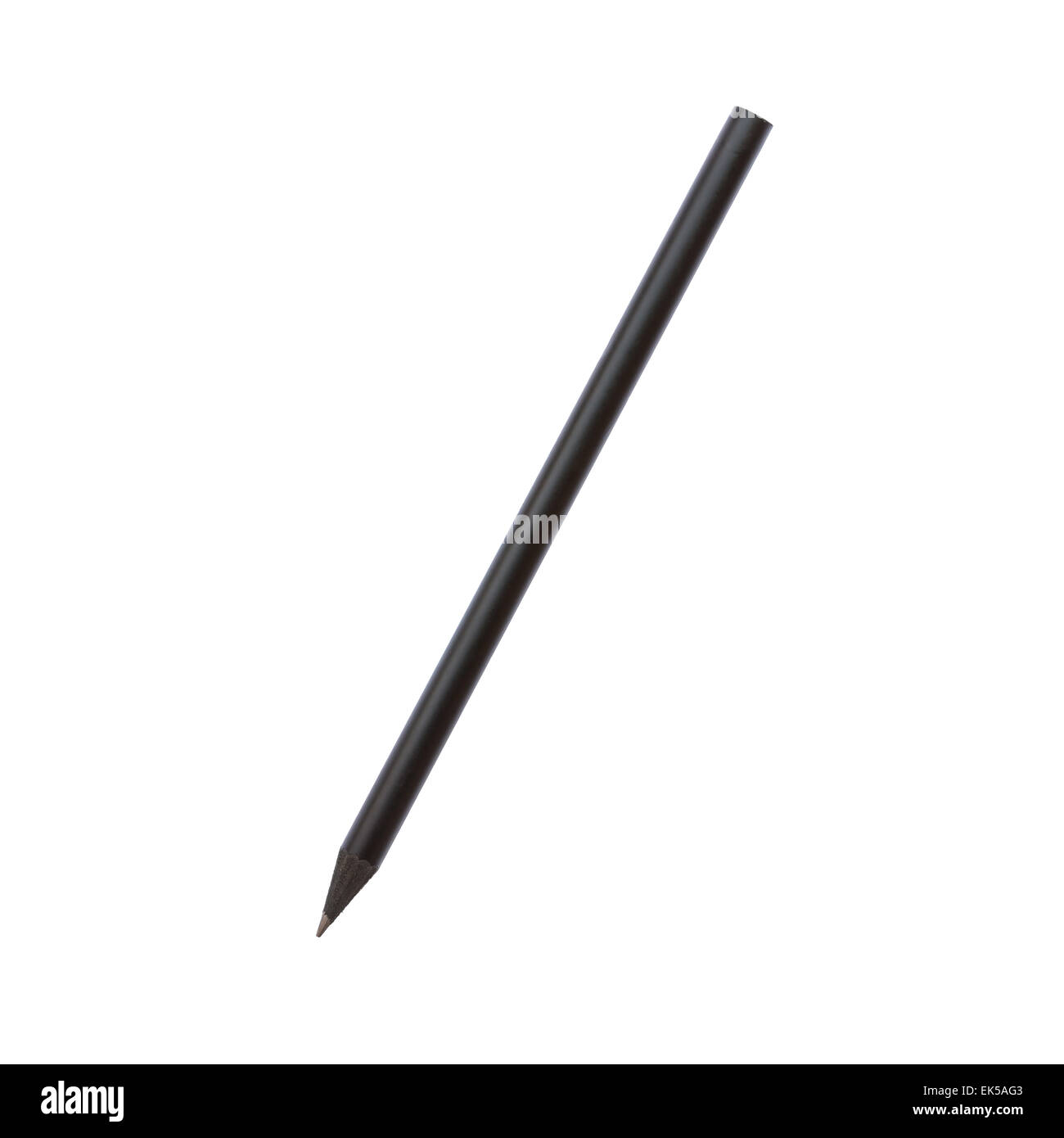 Schwarzer Stift isoliert auf weißem Hintergrund Stockfoto