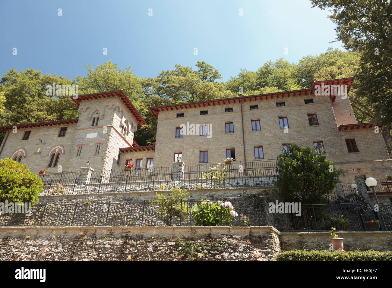 Franziskanischen Schwestern Kloster, Chiusi della Verna, Tuscany Stockfoto